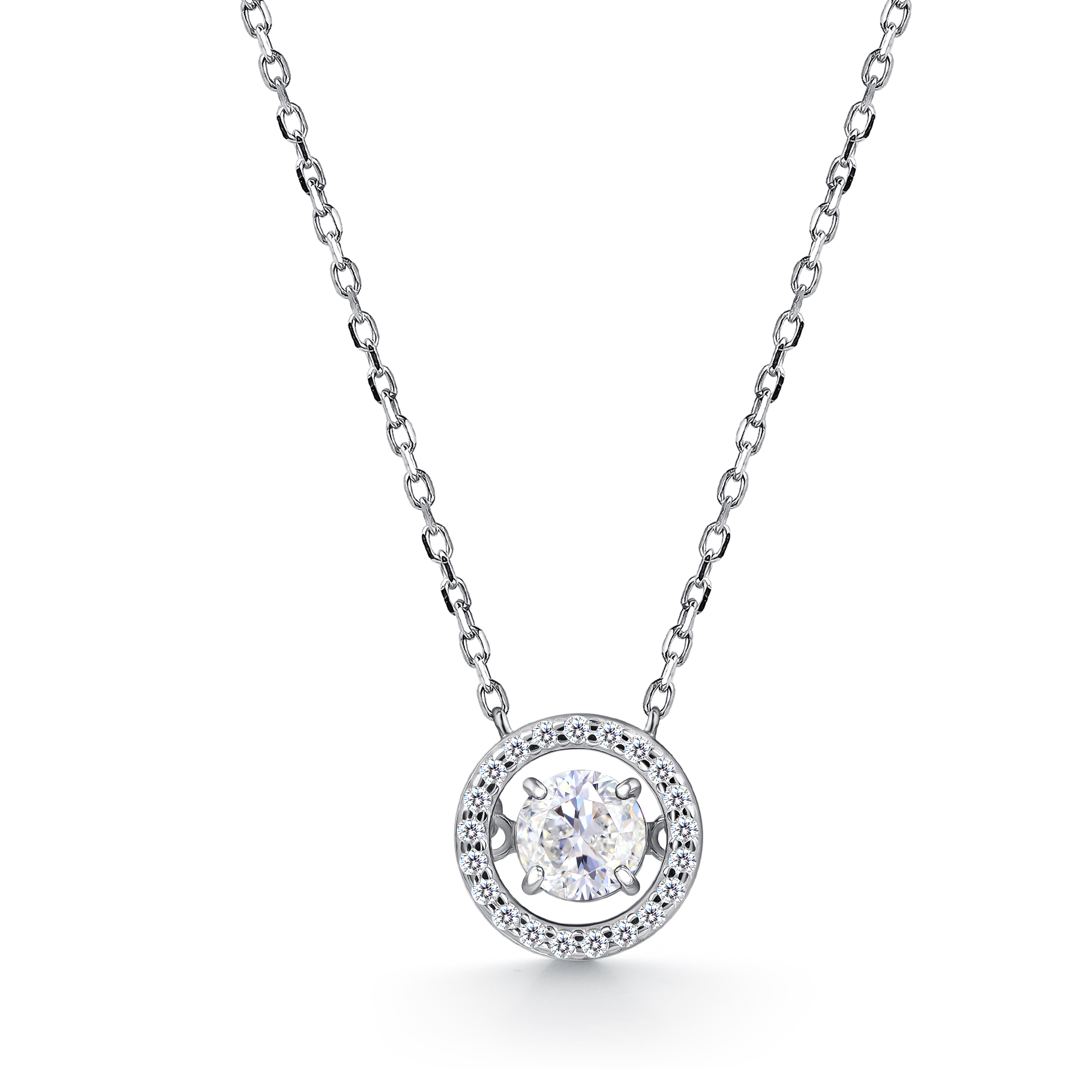 Колье из серебра с фианитом Алькор 06-4751/00гх-00 06-4751/00гх-00