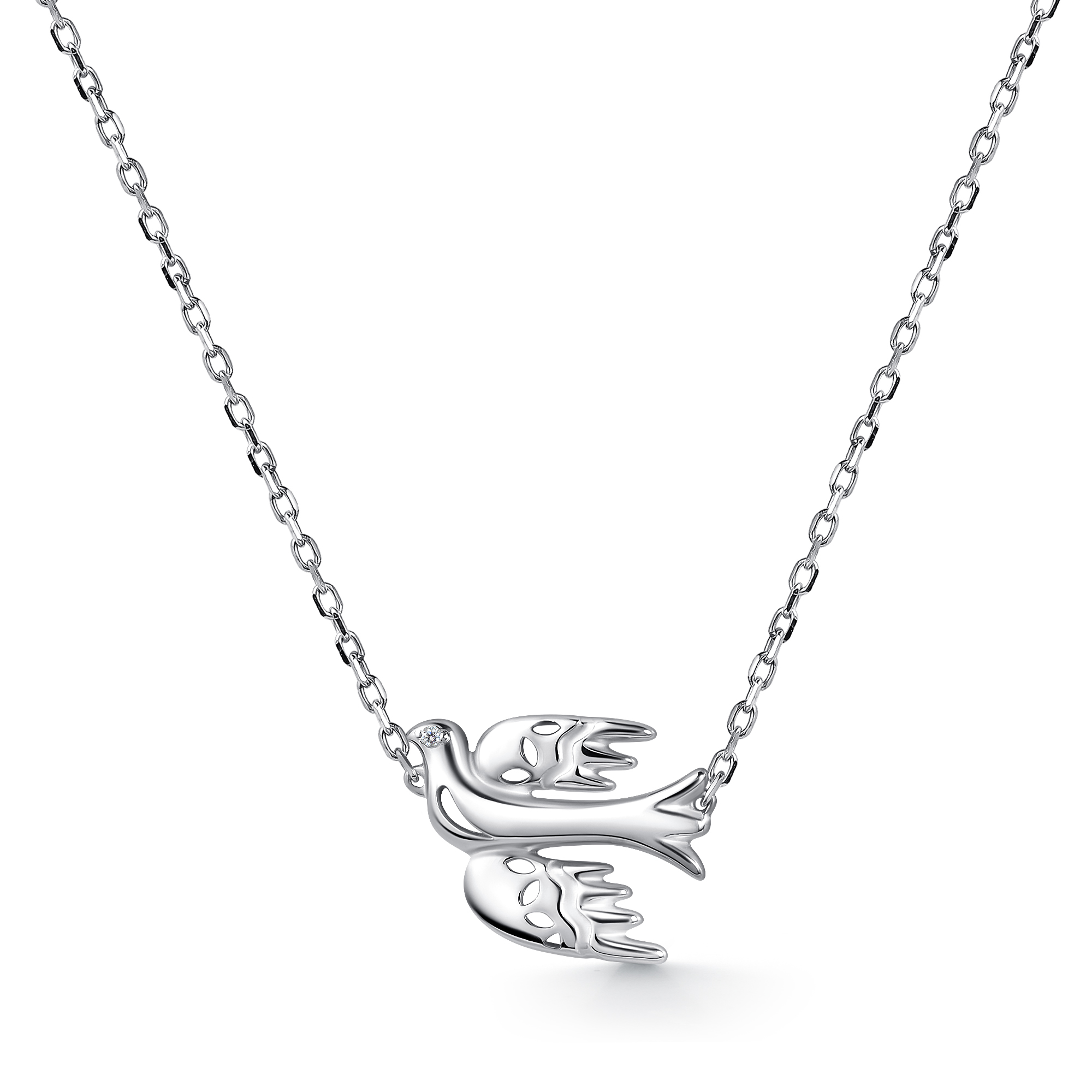 Колье из серебра с фианитом Алькор 06-4958/00кц-00 06-4958/00кц-00