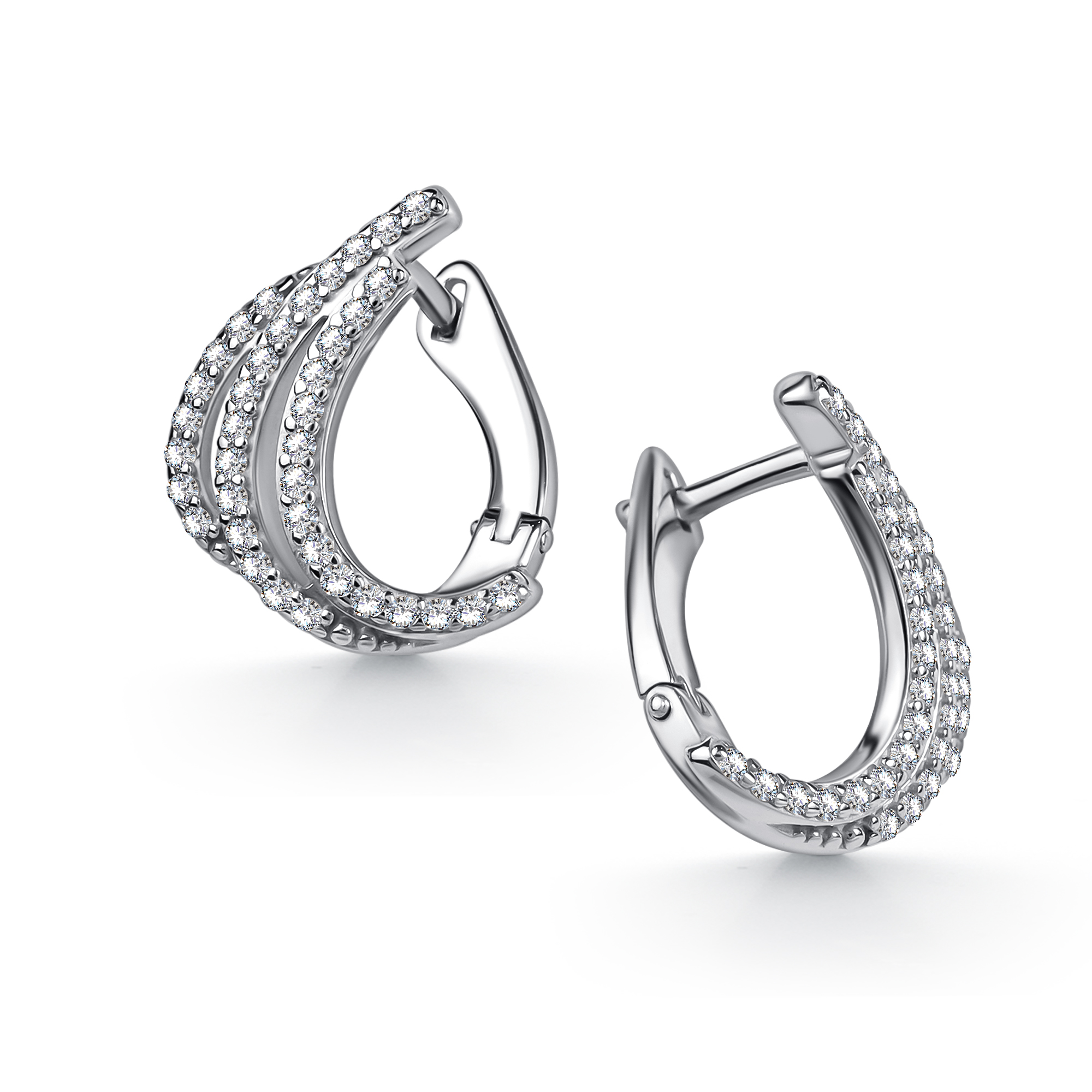 Серьги из серебра с фианитом Алькор 02-5635/00кц-00 02-5635/00кц-00