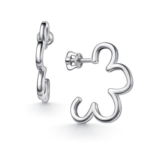 Серьги из серебра Алькор 02-5672/0000-00 02-5672/0000-00