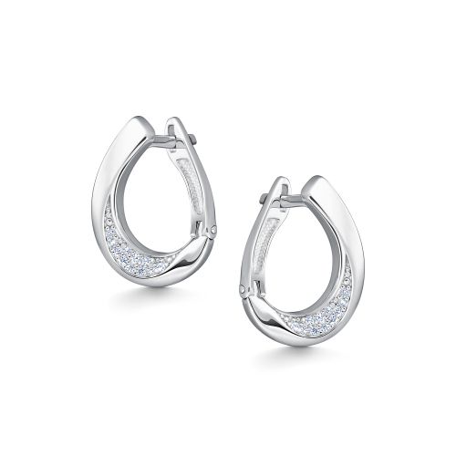 Серьги из серебра с фианитом Алькор 02-5756/00кц-00 02-5756/00кц-00