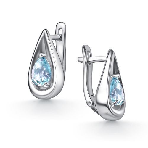 Серьги из серебра Алькор 02-5772/00тб-00 02-5772/00тб-00