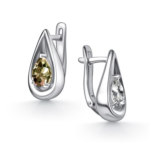 Серьги из серебра Алькор 02-5772/гхст-00 02-5772/гхст-00
