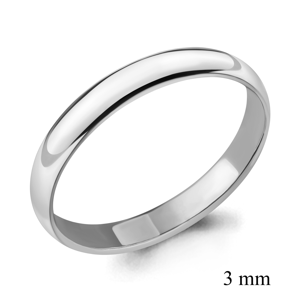 Обручальное кольцо из серебра AQUAMARINE 50345.5 50345.5