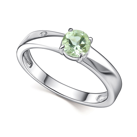 Кольцо из серебра с бриллиантом Алькор 01-4682/0брп-00 01-4682/0брп-00