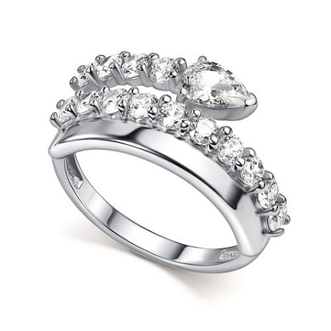 Кольцо из серебра с фианитом Алькор 01-5984/00кц-00 01-5984/00кц-00