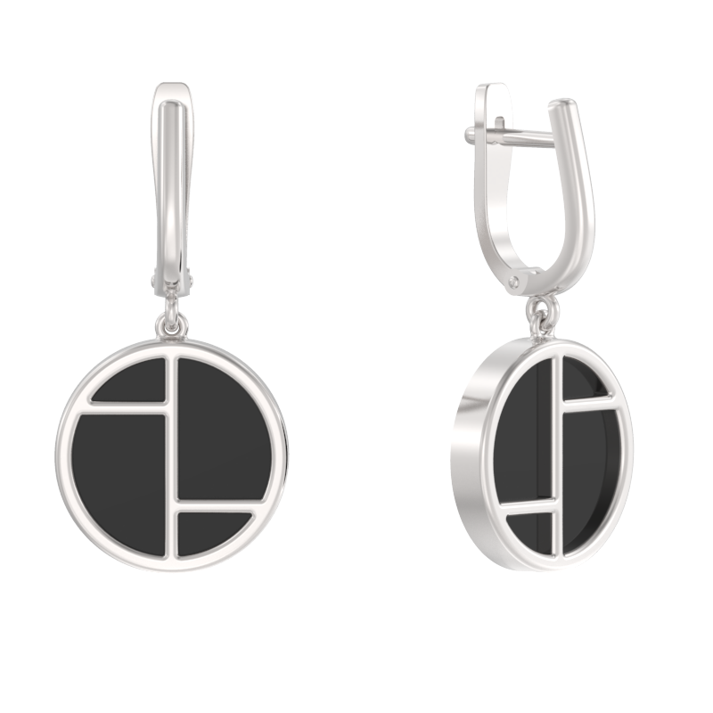 Серьги из серебра с агатом Арина 7047802-01290-y 7047802-01290-y