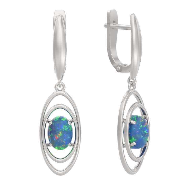 Серьги из серебра с опалом Арина 1057192-01210-o 1057192-01210-o