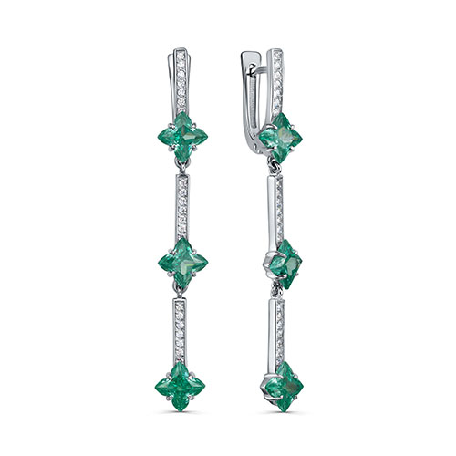 Серьги из серебра с фианитом KABAROVSKY 12-1026-13300 12-1026-13300