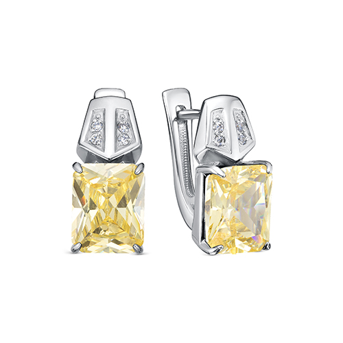 Серьги из серебра с фианитом KABAROVSKY 12-827-14200 12-827-14200
