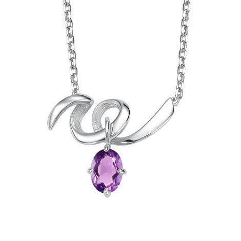 Колье из серебра с аметистом Алькор 06-5786/00ам-00 06-5786/00ам-00
