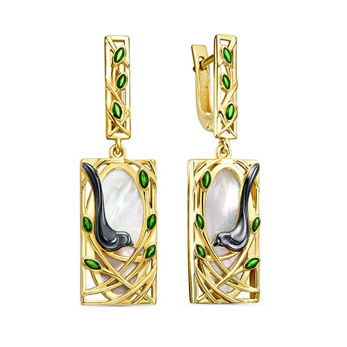 Серьги из серебра KABAROVSKY 12-973-6213 12-973-6213