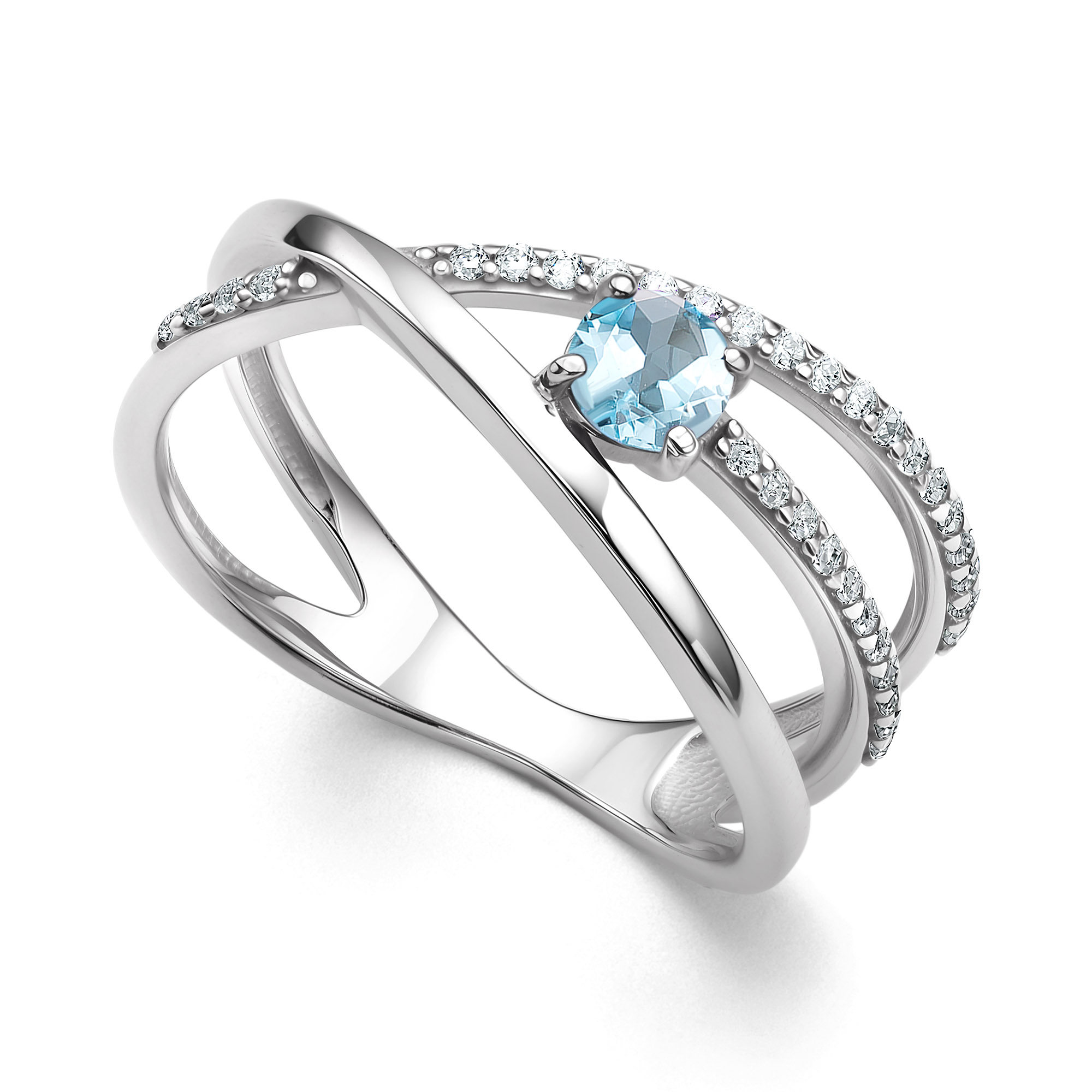 Кольцо из серебра с фианитом Алькор 01-4288/00тб-00 01-4288/00тб-00