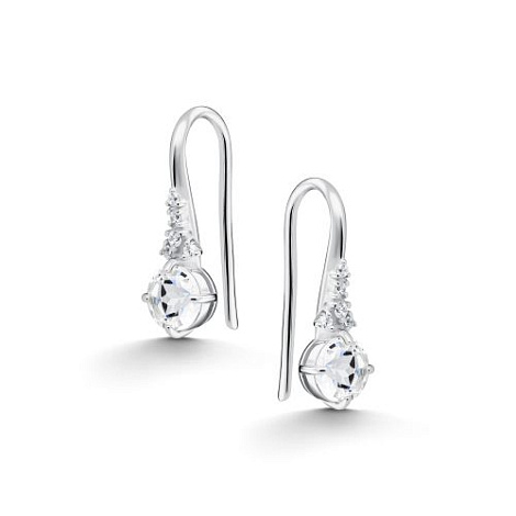 Серьги из серебра с фианитом Алькор 02-5515/00гх-00 02-5515/00гх-00