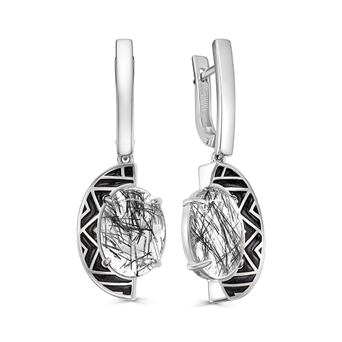 Серьги из серебра с кварцем KABAROVSKY 12-513-5102 12-513-5102