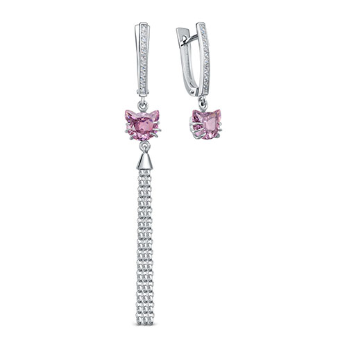Серьги из серебра с фианитом KABAROVSKY 12-977-14000 12-977-14000