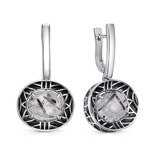 Серьги из серебра с кварцем KABAROVSKY 12-516-5154 12-516-5154