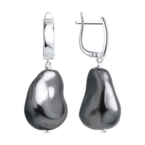 Серьги из серебра с жемчугом SOKOLOV 94027921 94027921