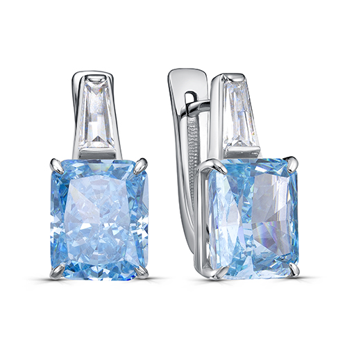Серьги из серебра с фианитом KABAROVSKY 12-1036-12700 12-1036-12700
