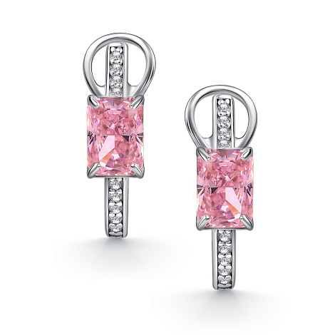 Серьги из серебра с фианитом Алькор 02-4761/0бт5-00 02-4761/0бт5-00