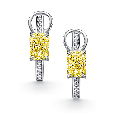 Серьги из серебра с фианитом Алькор 02-4761/0бт6-00 02-4761/0бт6-00