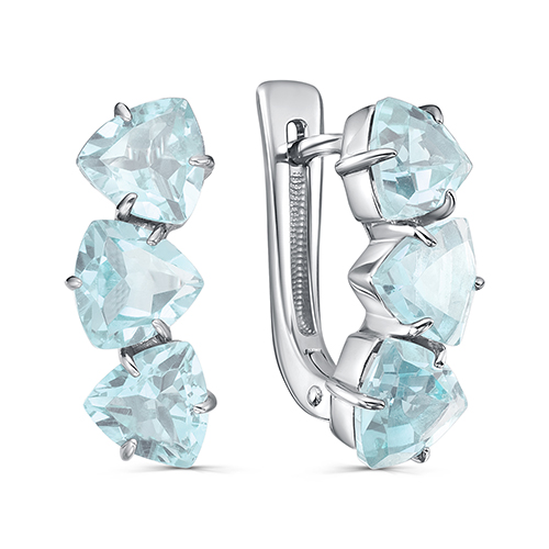 Серьги из серебра с топазом KABAROVSKY 12-854-7800 12-854-7800