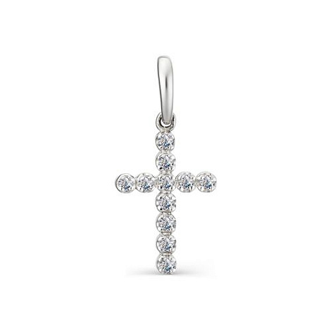 Подвес крест из серебра с фианитом Алькор 03-1246/00кц-00 03-1246/00кц-00