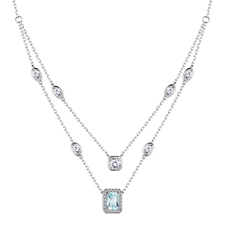 Колье из серебра с фианитом Алькор 06-3857/00тб-00 06-3857/00тб-00