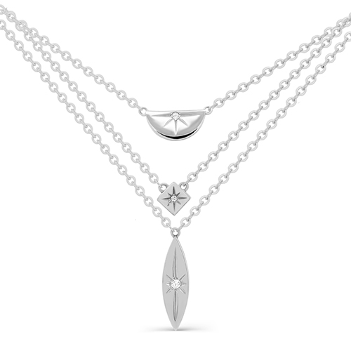 Колье из серебра с фианитом KABAROVSKY 16-367-7900 16-367-7900