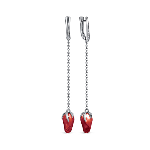 Серьги из серебра с фианитом KABAROVSKY 2-239-16800 2-239-16800