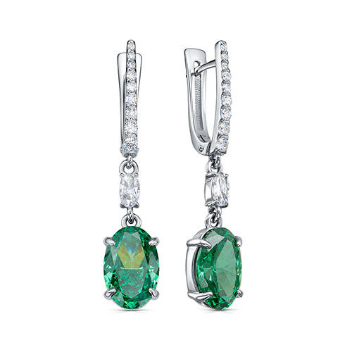 Серьги из серебра с фианитом KABAROVSKY 12-1095-13300 12-1095-13300