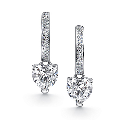 Серьги из серебра с фианитом Алькор 02-4767/00бт-00 02-4767/00бт-00