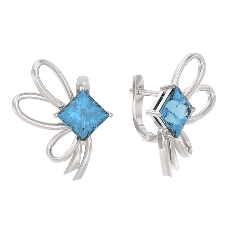 Серьги из серебра с кварцем Арина 1061542-01210-vs 1061542-01210-vs