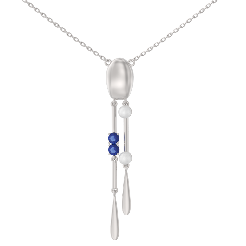 Колье из серебра с жемчугом Арина 1061376-01259-2s 1061376-01259-2s