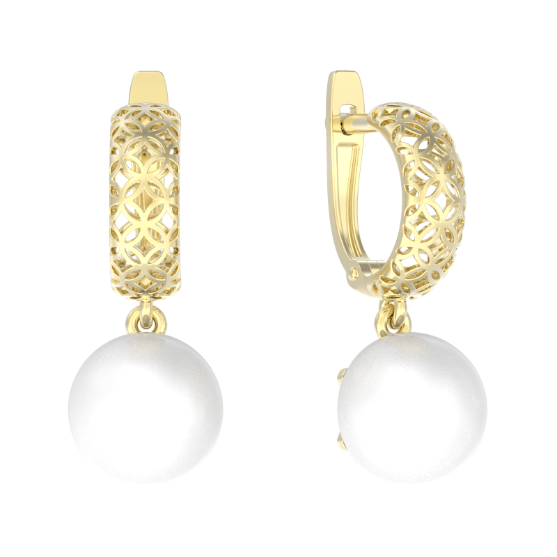 Серьги из золота с жемчугом Арина 7063372-31250 7063372-31250