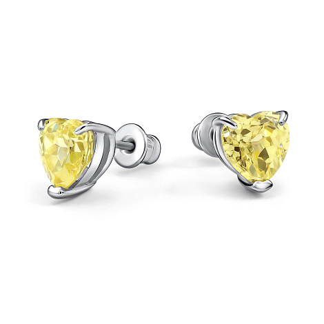 Серьги пусеты из серебра Алькор 02-4768/0бт6-00 02-4768/0бт6-00