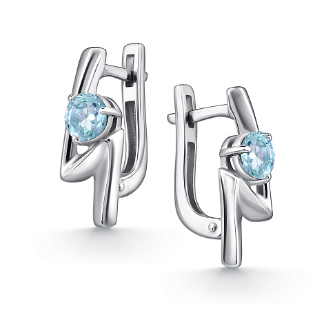 Серьги из серебра Алькор 02-5014/00тб-00 02-5014/00тб-00