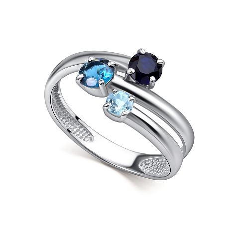 Кольцо из серебра с топазом Алькор 01-1594/0м19-00 01-1594/0м19-00