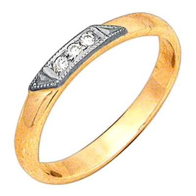 Обручальное кольцо из золота с бриллиантом 28500072