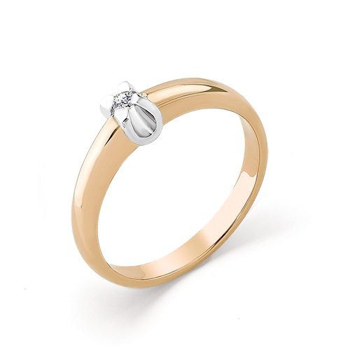 1-104-349 Помолвочное кольцо из золота с бриллиантом